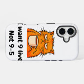 Grappige Kat iPhone 16 Hoesje (Achterkant horizontaal)