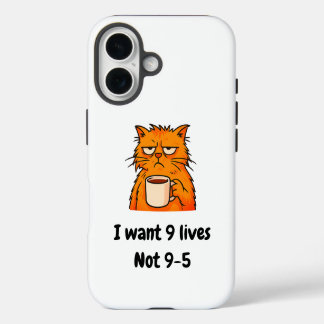 Grappige Kat iPhone 16 Hoesje