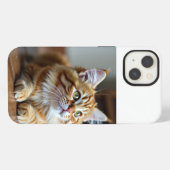 Grappige kat iPhone hoesje (Achterkant horizontaal)
