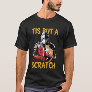 Grappige Kat Is Maar Een Krabbel Middeleeuwse Ridd T-shirt