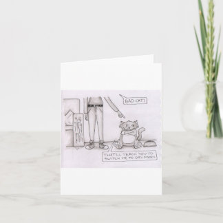 grappige kat kaart