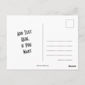 Grappige kat Karakter krabt aan Stof Briefkaart (Achterkant)