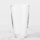 Grappige kat Karakter krabt Stof Glas (Links)