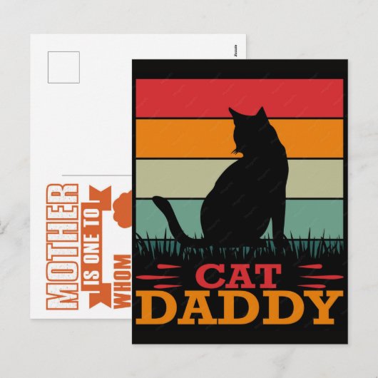 Grappige kat, kattenmoeder, cadeau voor vrouwen ka feestdagenkaart (Voorkant / Achterkant)