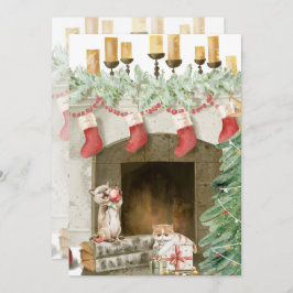 Grappige Kat Kerst Kaarten 4