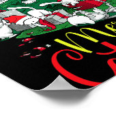 Grappige Kat Kerstboom Merry Catmes Katten Liefheb Poster (Hoek)