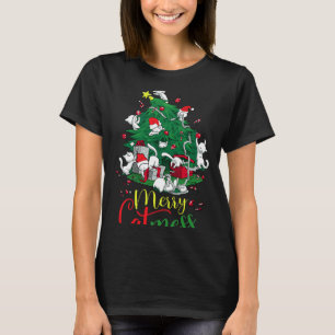 Grappige Kat Kerstboom Merry Catmes Katten Liefheb T-shirt