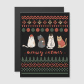 Grappige Kat Kerstwoordspeling - Kat Kerstmis (Voorkant / Achterkant)