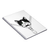 Grappige kat kitten piek notitieboek (Rechterzijde)