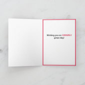 Grappige kat koe grap verjaardag kaart (Binnen)