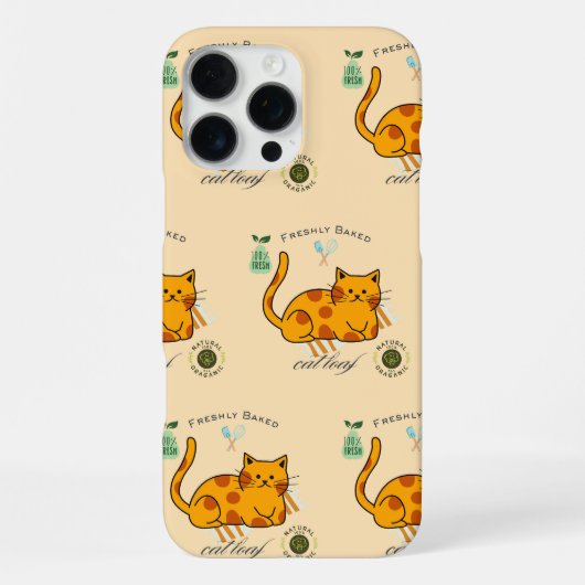 Grappige Kat Koek iPhone Hoesje (Achterkant)