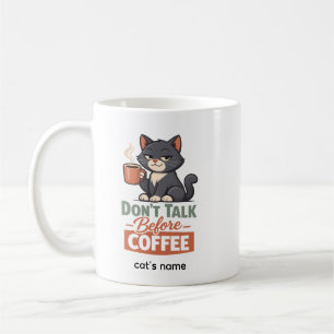 Grappige kat koffie liefhebber mok