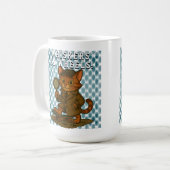 grappige kat koffiemok (Voorkant links)