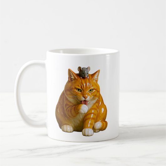 Grappige Kat Koffiemok (Links)