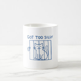 Grappige Kat Koffiemok – Te Stout Gevangenis Kitty