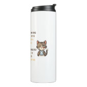 Grappige kat koffiemok thermosbeker (Gedraaid links)
