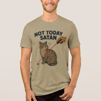 Grappige kat laat zich niet verleiden Tri-Blend shirt