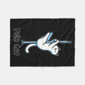 Grappige Kat Le Dansen Of Is Het Een Lecat Woordsp Fleece Deken (Voorkant (Horizontaal))