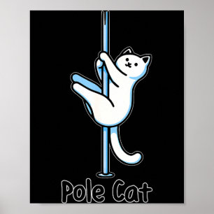 Grappige Kat Le Dansen Of Is Het Een Lecat Woordsp Poster