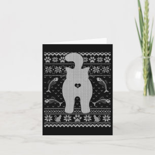 Grappige Kat Lelijke Kersttrui Familie Matching X Kaart