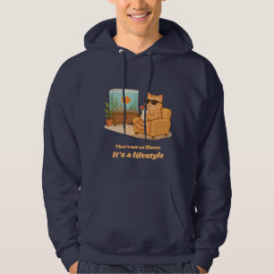 Grappige kat levensstijl hoodie – Dat is geen ziek