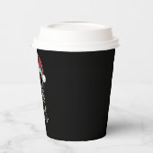 Grappige kat liefhebber kerstverlichting papieren bekers (Links)