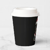 Grappige kat liefhebber kerstverlichting papieren bekers (Rechts)