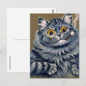 GRAPPIGE KAT LOUIS WAIN SIGAAR BRIEFKAART (Voorkant / Achterkant)
