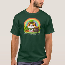 Grappige kat Lucky Irish Happy St Patricks Day Gre T-shirt