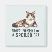 Grappige kat magneet-trotse ouder van een verwende magneet (Voorkant)