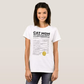 Grappige kat mam | Kattenliefhebber | Crazy Cat La T-shirt (Voorkant volledig)