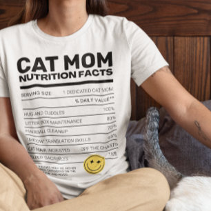 Grappige kat mam Kattenliefhebber Crazy Cat La T-shirt