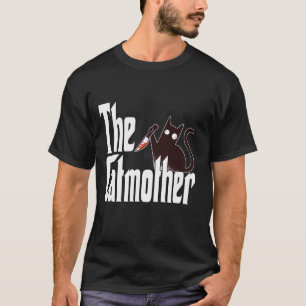 Grappige Kat Mama Catmother Crazy Black Kat Moeder T-shirt