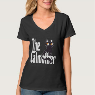 Grappige Kat Mama Catmother Schattige Zwarte Kat M T-shirt