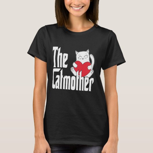 Grappige Kat Mama Catmother Schattigee Kat Moeder T-shirt (Voorkant)