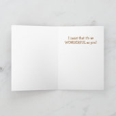 Grappige kat man verjaardag kaart (Binnen)