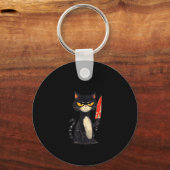 Grappige kat meme ik heb snacks nodig ontwerp mann sleutelhanger (Voorkant)