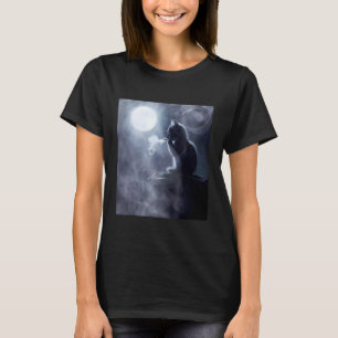 Grappige Kat Meme Kat Roken Kat Denken Humor Kitt T-shirt