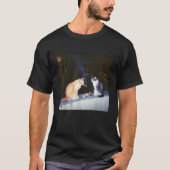 Grappige kat meme kat roken sigaret kat houdt van t-shirt (Voorkant)