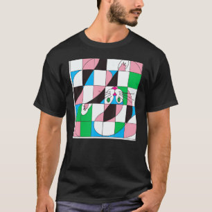 Grappige kat meme miauw poes cute kitten optische t-shirt