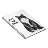 Grappige kat meme Nee, niet vandaag Notitieboek (Rechterzijde)
