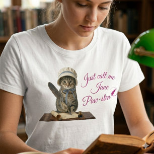 Grappige kat meme Regency hoed T-shirt