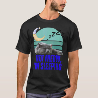 Grappige Kat Meme Retro Kitty Kattenliefhebber Nie T-shirt