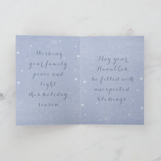 Grappige kat-menora en dreidel Prettig Chanoeka Bl Kaart (Binnen)