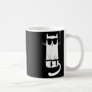 Grappige kat met een zonnebril Karate Judo Black B Koffiemok