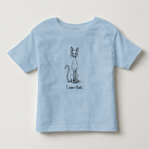 Grappige kat met hooghartige uitdrukking Ik zag da Kinder Shirts