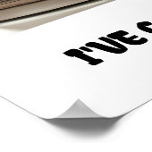 Grappige kat met kranten wc muur kunst poster (Hoek)