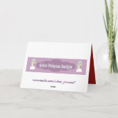 Grappige kat met tinsel nuchtere kerst Kaart (Achterkant)