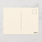 Grappige kat met verjaardagscake briefkaart (Achterkant)