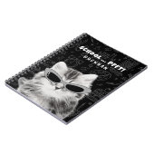 Grappige kat met zonnebril Terug naar school Custo Notitieboek (Linkerzijde)